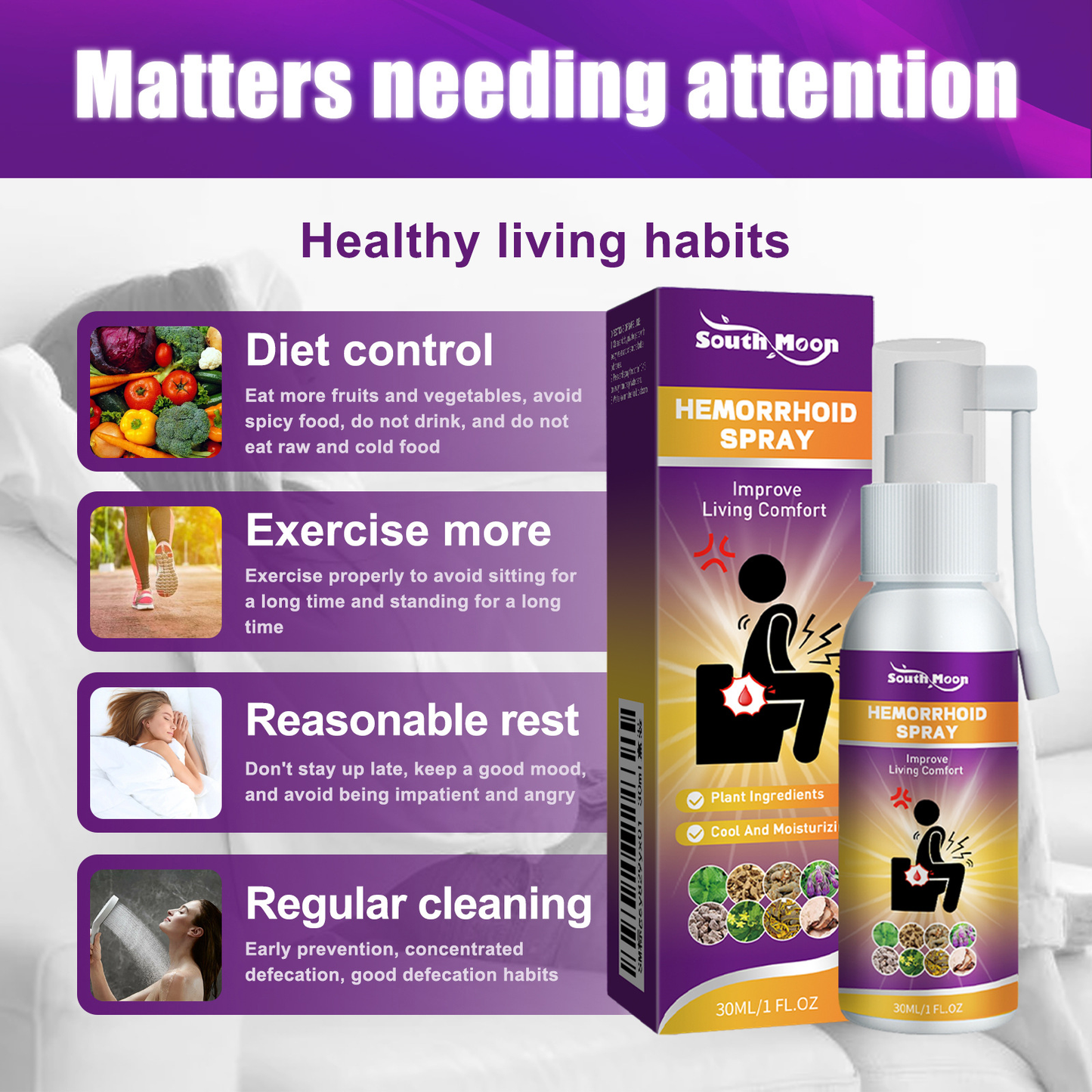 Herbal Hemorrhoid Relief Spray